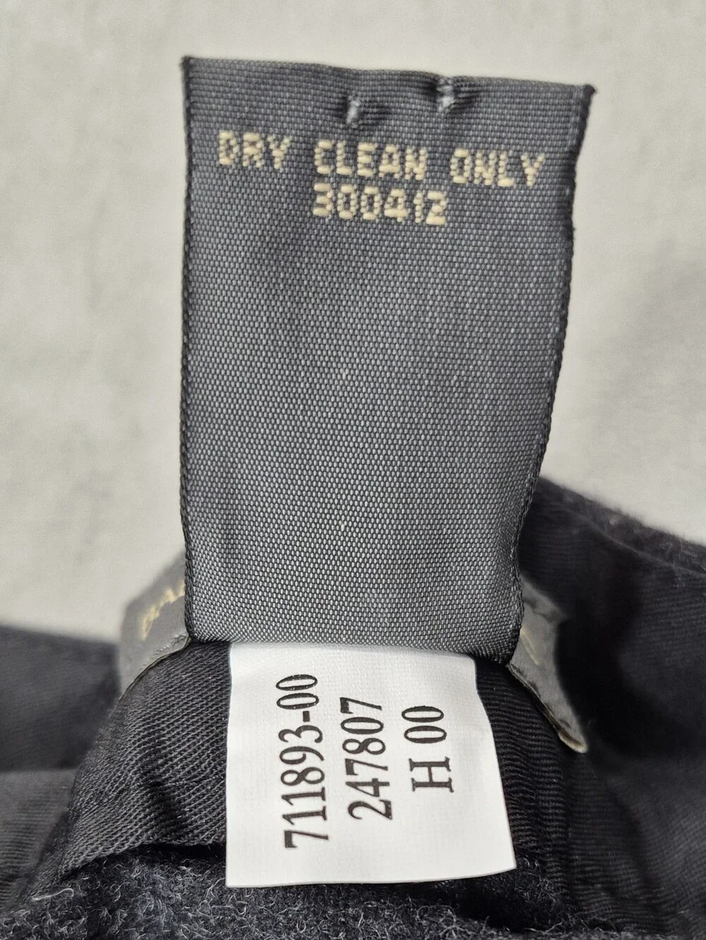 Banana Republic Stretch wool dress pants men's 32R black gray flat front trouser